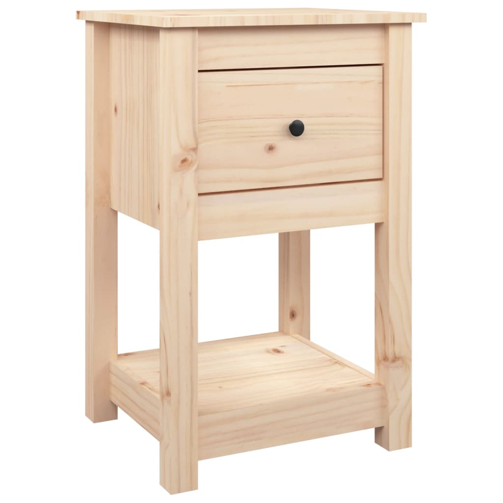sengeborde 2 stk. 40x35x61,5 cm massivt fyrretræ