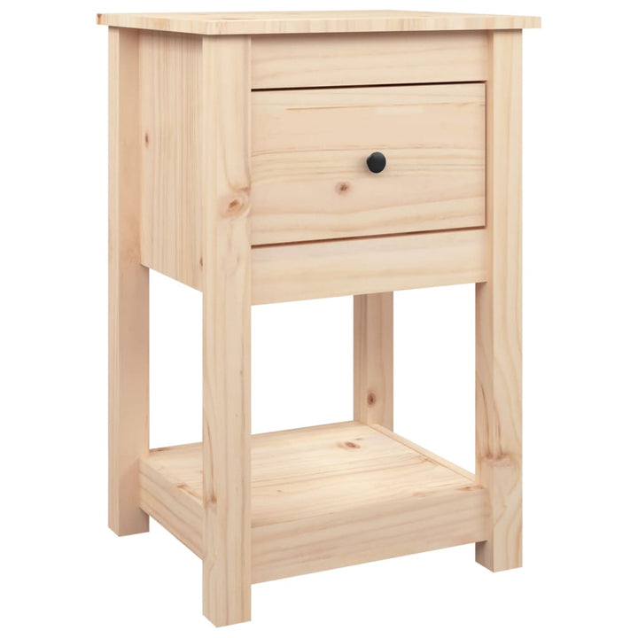 sengeborde 2 stk. 40x35x61,5 cm massivt fyrretræ