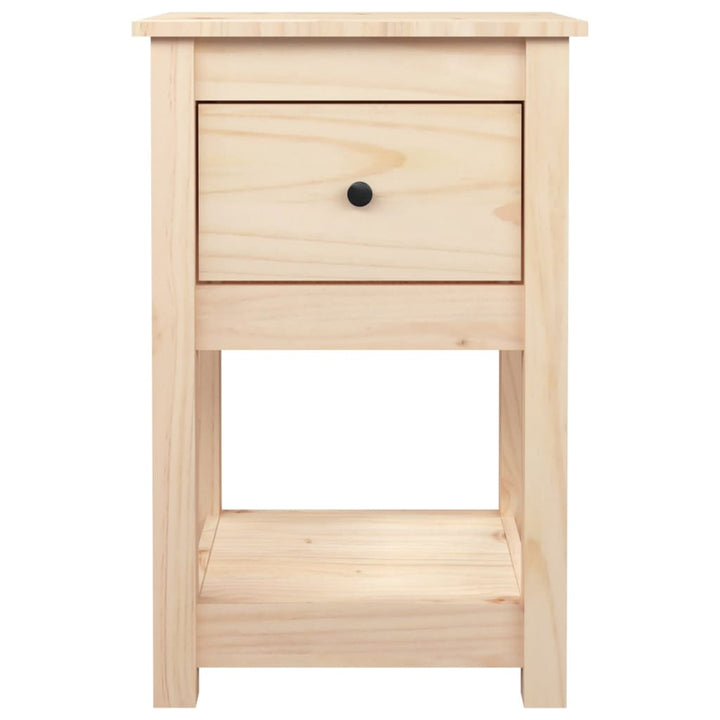 sengeborde 2 stk. 40x35x61,5 cm massivt fyrretræ