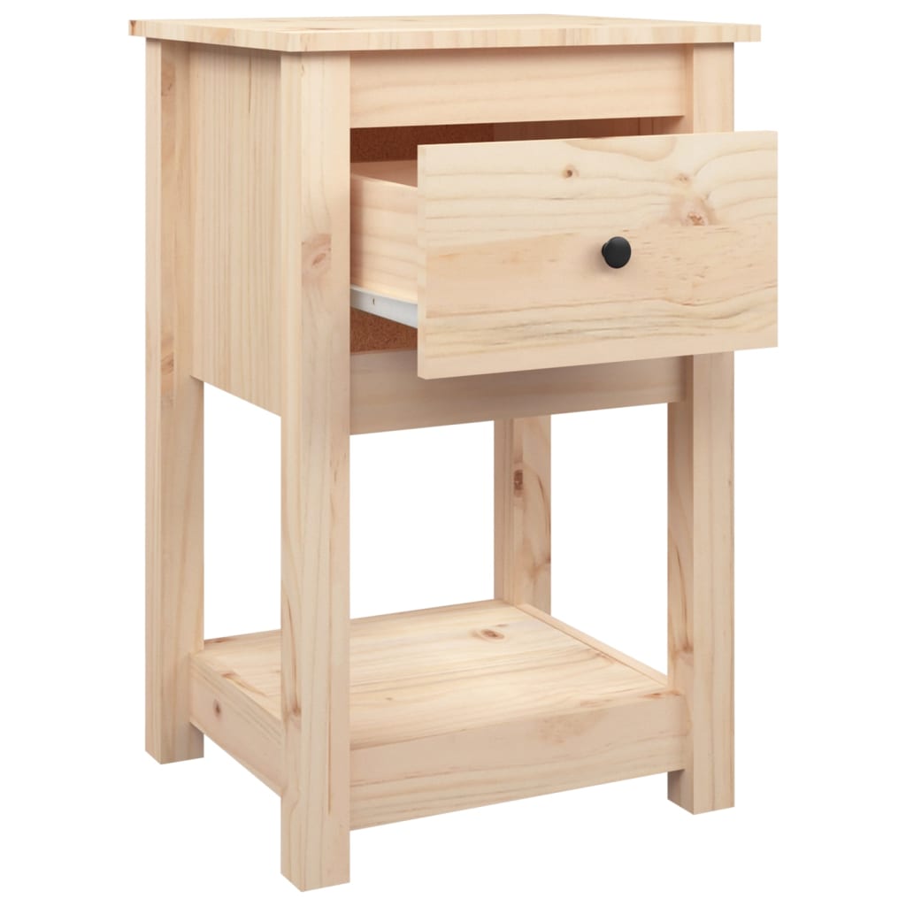 sengeborde 2 stk. 40x35x61,5 cm massivt fyrretræ