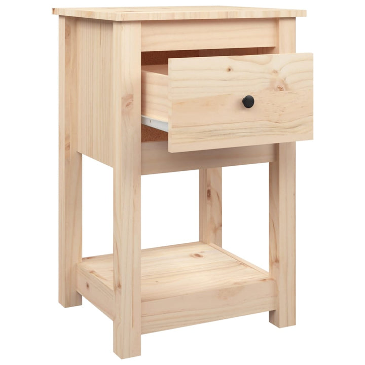 sengeborde 2 stk. 40x35x61,5 cm massivt fyrretræ