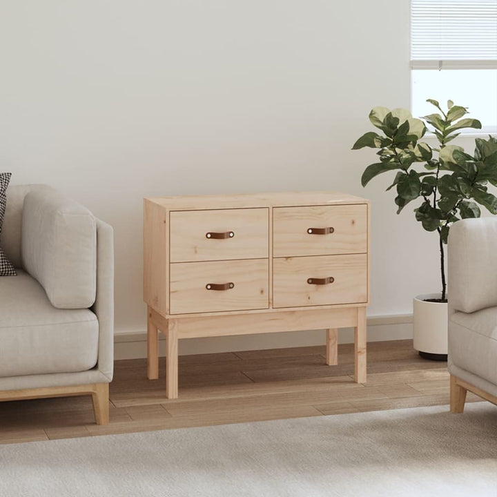konsolskab 90x40x78 cm massivt fyrretræ