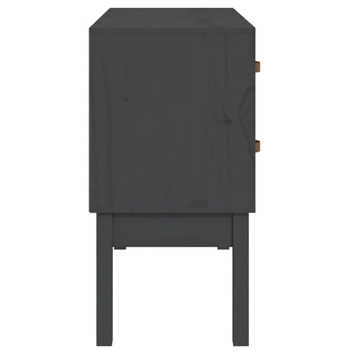 konsolskab 90x40x78 cm massivt fyrretræ grå