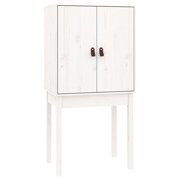 højskab 60x40x120 cm massivt fyrretræ hvid