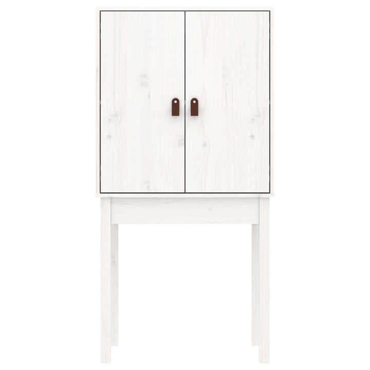 højskab 60x40x120 cm massivt fyrretræ hvid