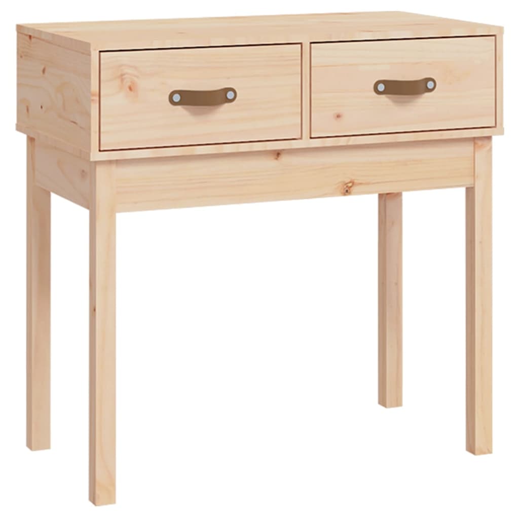 konsolbord 76,5x40x75 cm massivt fyrretræ