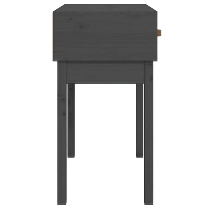 konsolbord 76,5x40x75 cm massivt fyrretræ grå