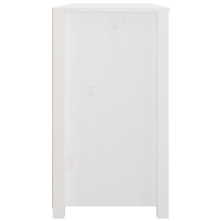 kommode 100x40x72 cm massivt fyrretræ hvid