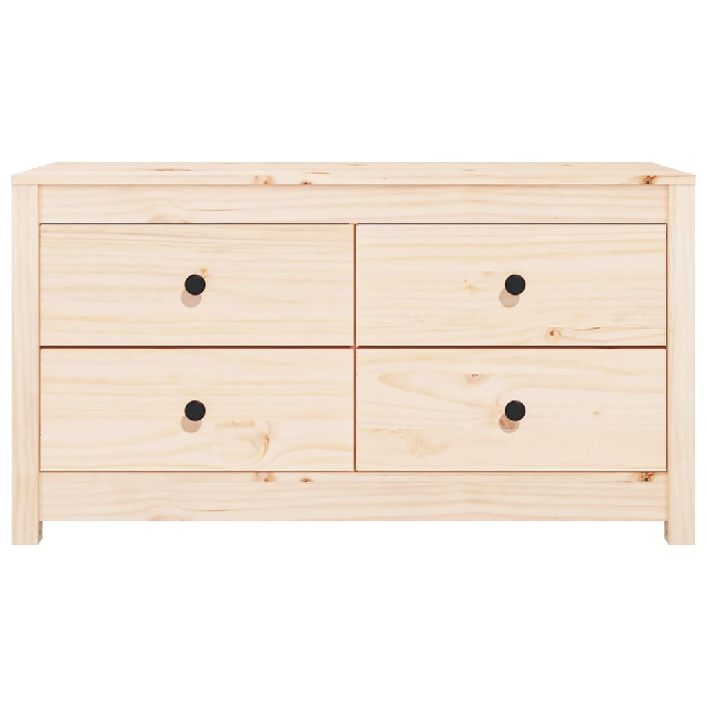 kommode 100x40x54 cm massivt fyrretræ