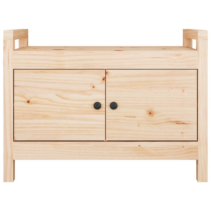 entrébænk 80x40x60 cm massivt fyrretræ