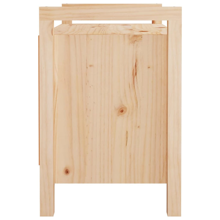 entrébænk 80x40x60 cm massivt fyrretræ