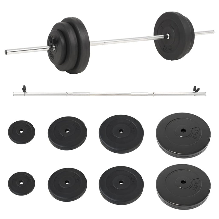 vægtstang med skiver 60 kg