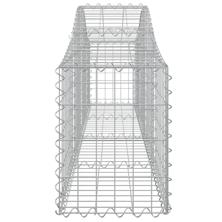 buede gabionkurve 5 stk. 200x30x40/60 cm galvaniseret jern