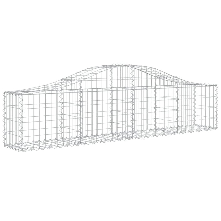 buede gabionkurve 9 stk. 200x30x40/60 cm galvaniseret jern