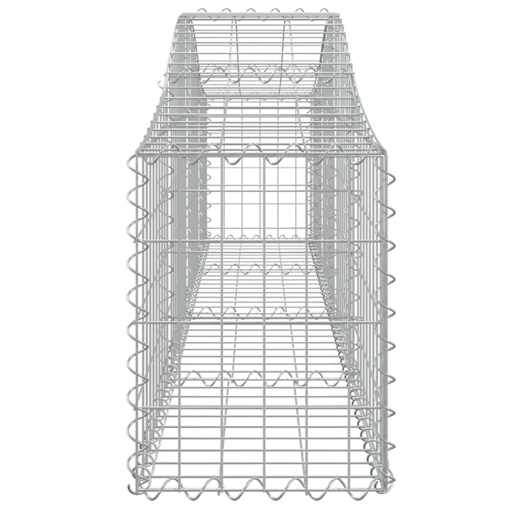 buede gabionkurve 10 stk. 200x30x40/60 cm galvaniseret jern