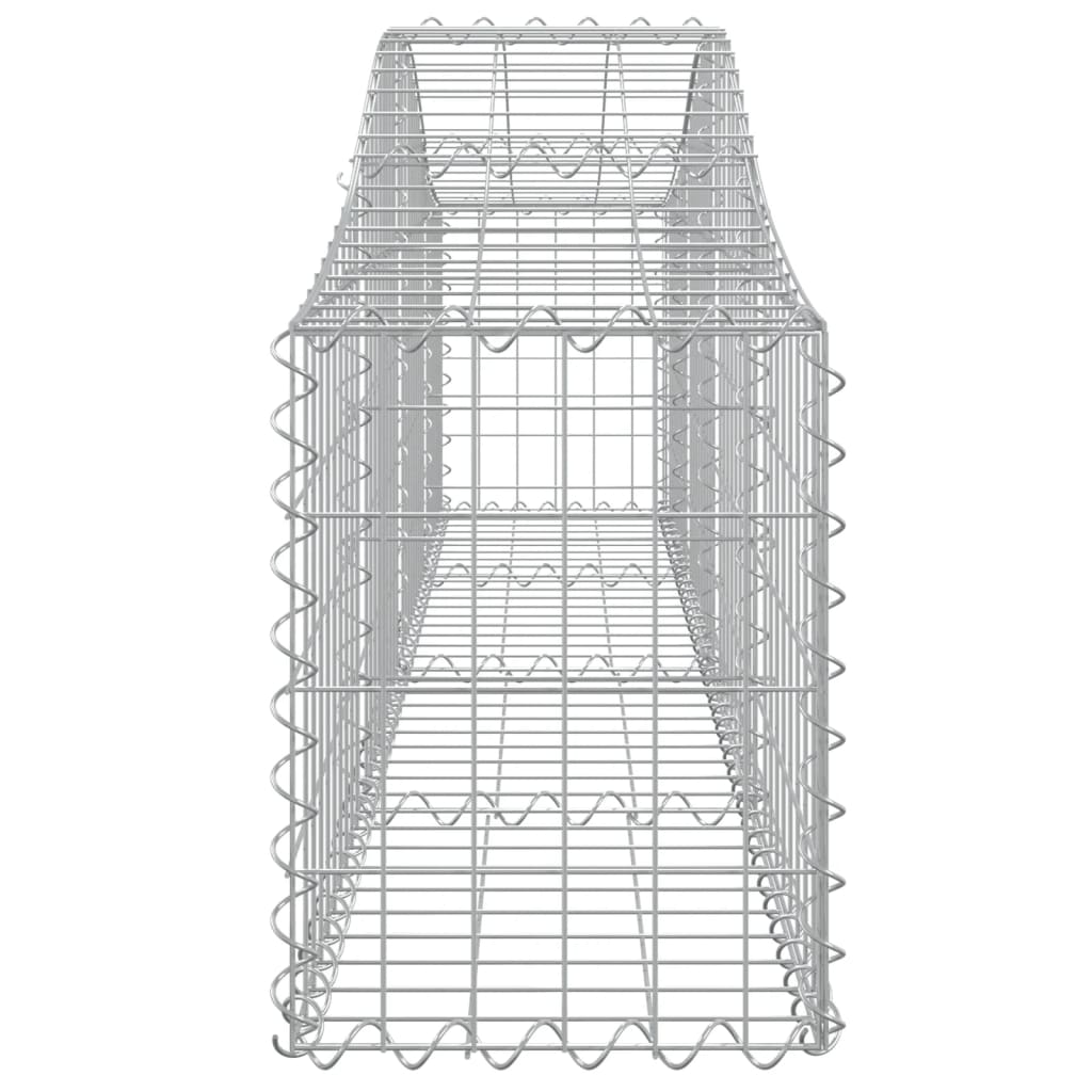 buede gabionkurve 18 stk. 200x30x40/60 cm galvaniseret jern