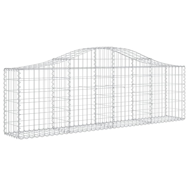 buede gabionkurve 11 stk. 200x30x60/80 cm galvaniseret jern