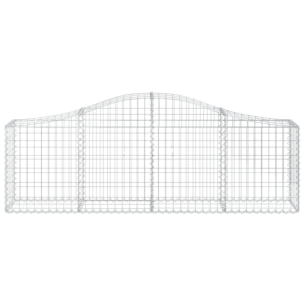 buede gabionkurve 11 stk. 200x30x60/80 cm galvaniseret jern