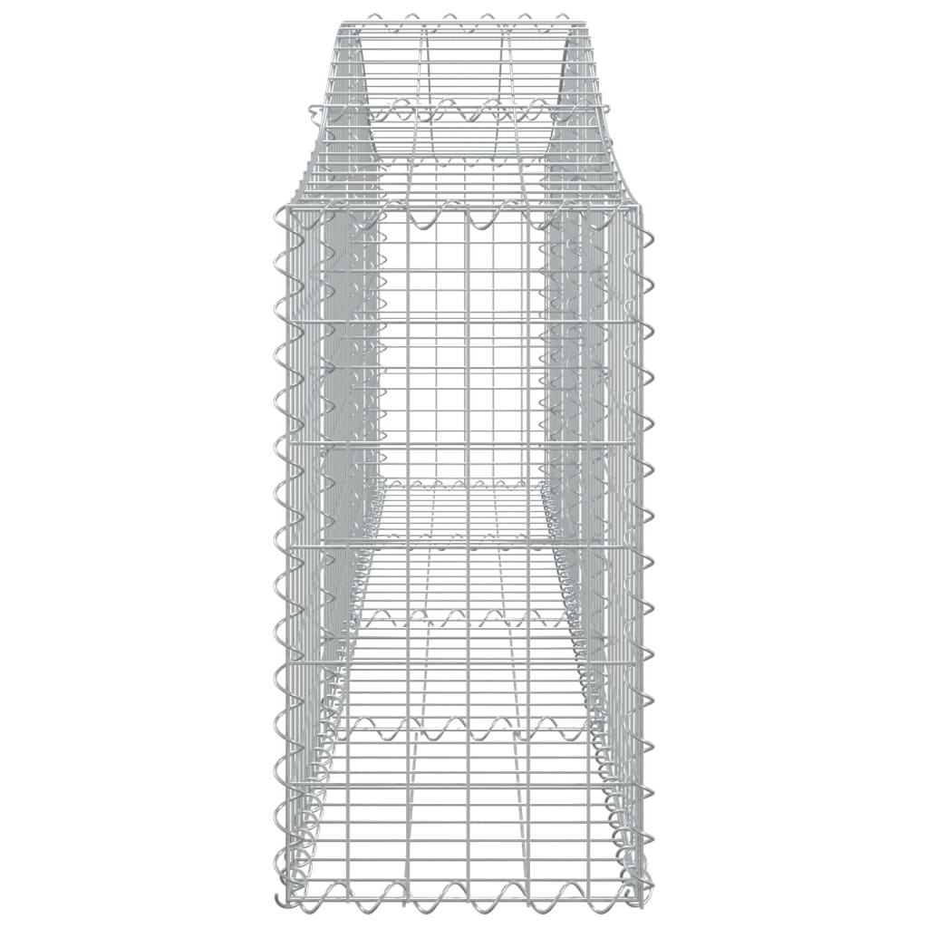 buede gabionkurve 25 stk. 200x30x60/80 cm galvaniseret jern