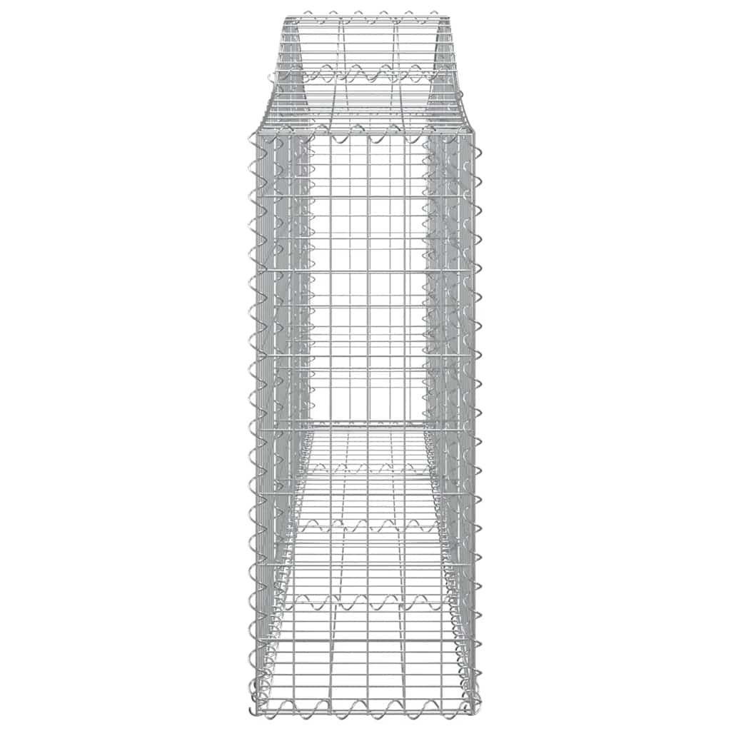 buede gabionkurve 30 stk. 200x30x80/100 cm galvaniseret jern