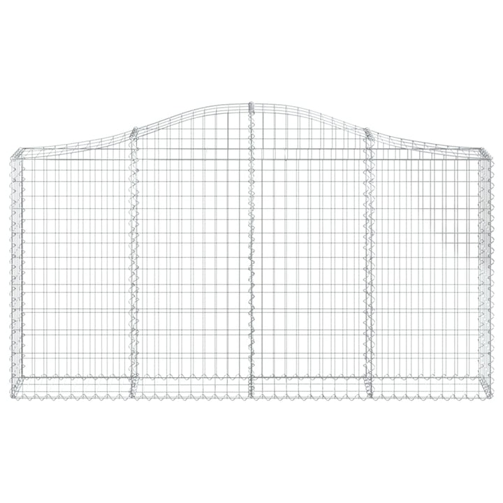 buede gabionkurve 5 stk. 200x30x100/120 cm galvaniseret jern