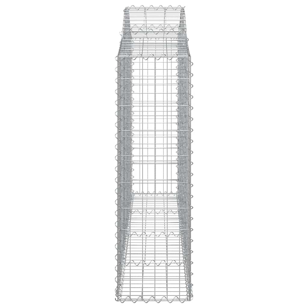 buede gabionkurve 12 stk. 200x30x100/120 cm galvaniseret jern