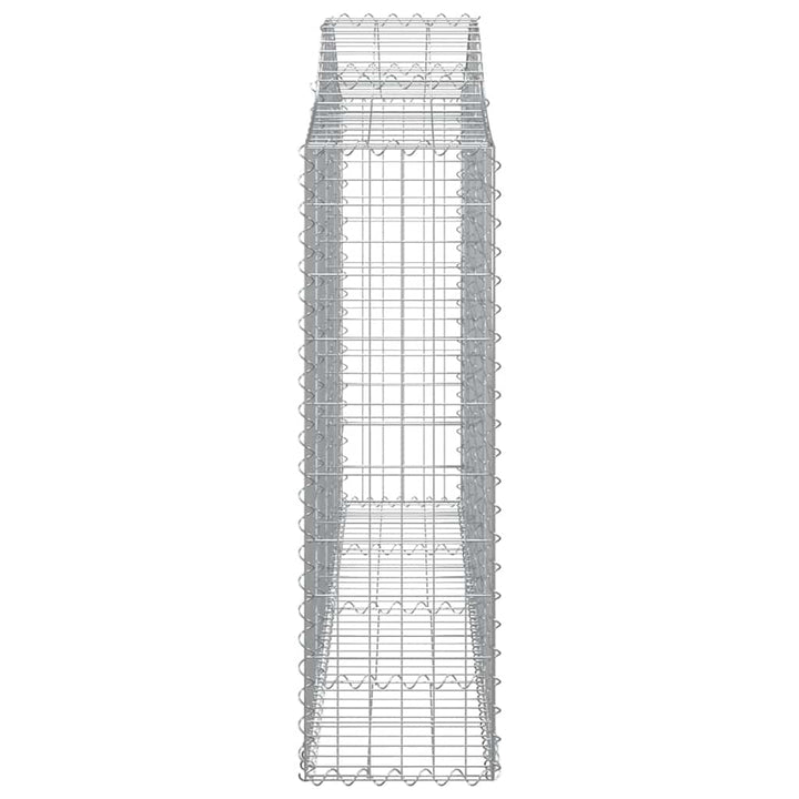 buede gabionkurve 13 stk. 200x30x100/120 cm galvaniseret jern
