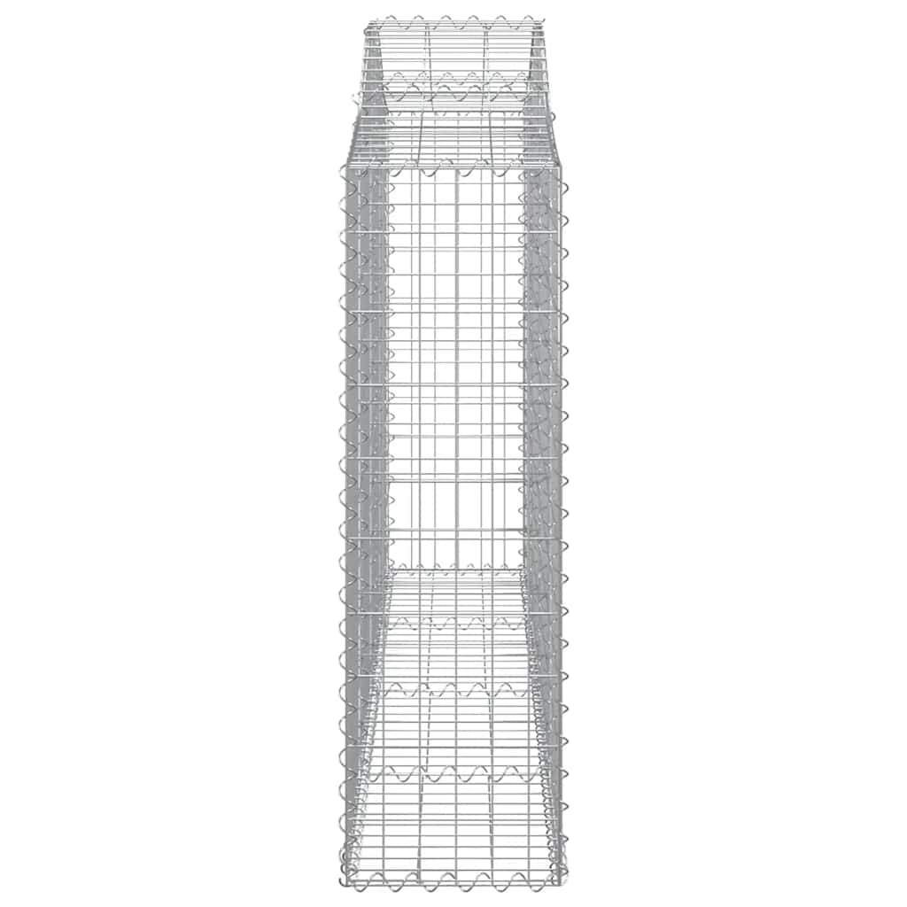 buede gabionkurve 18 stk. 200x30x100/120 cm galvaniseret jern