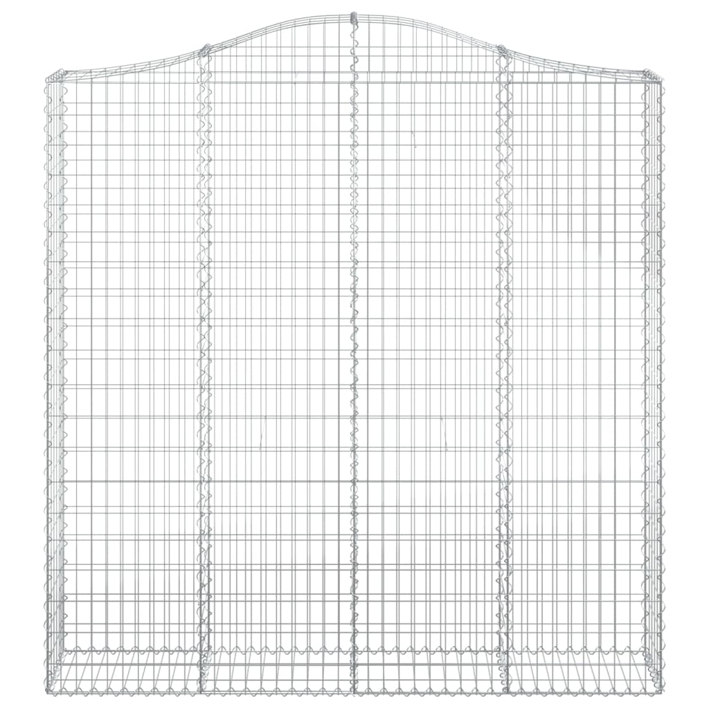 buede gabionkurve 5 stk. 200x30x200/220 cm galvaniseret jern