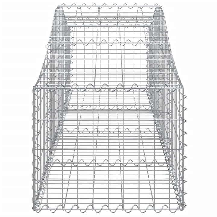 buede gabionkurve 5 stk. 200x50x40/60 cm galvaniseret jern