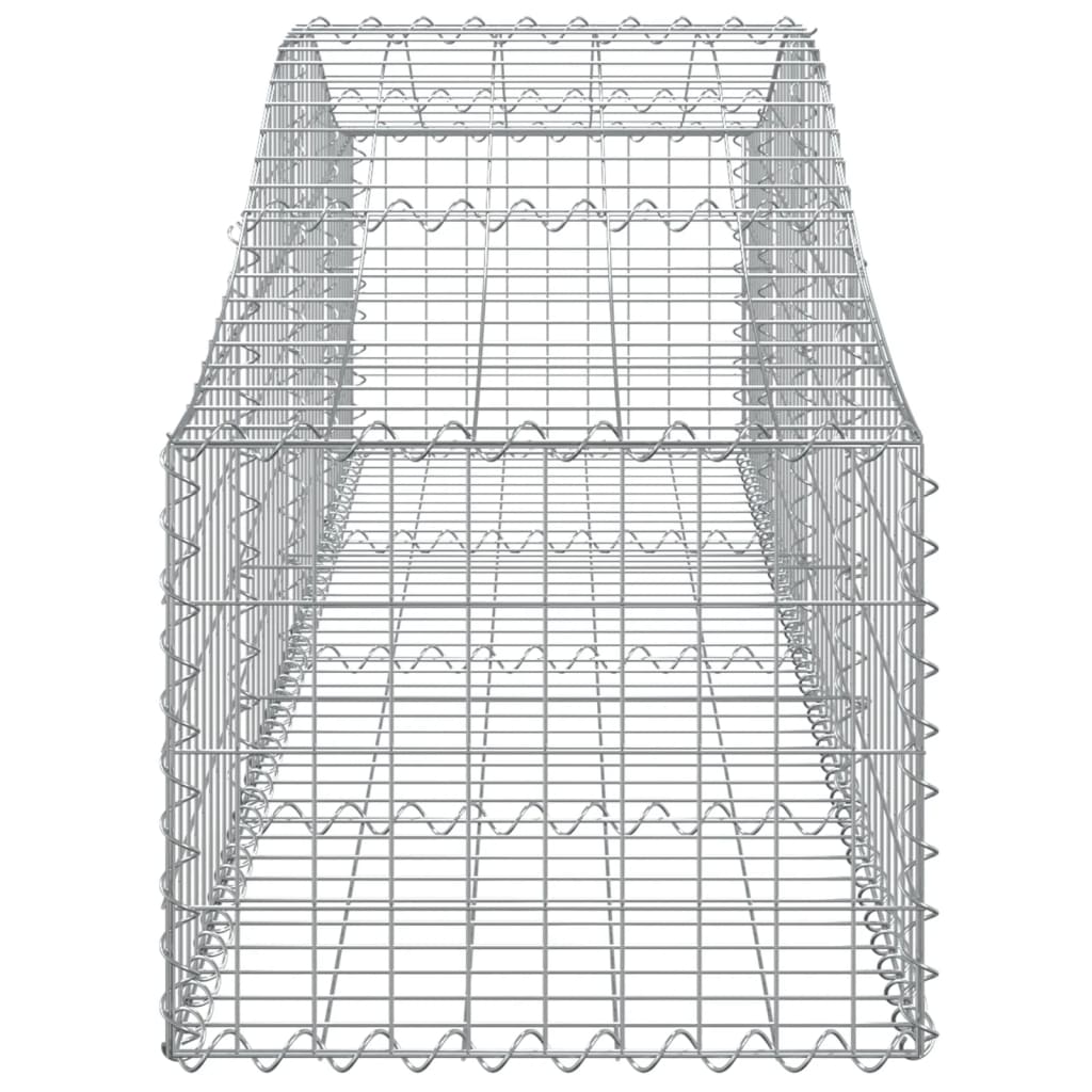 buede gabionkurve 13 stk. 200x50x40/60 cm galvaniseret jern