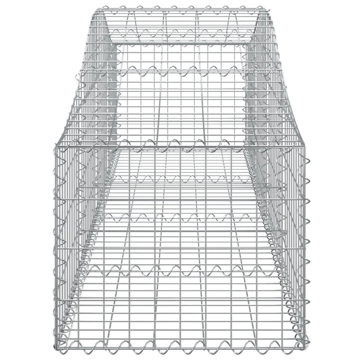 buede gabionkurve 13 stk. 200x50x40/60 cm galvaniseret jern