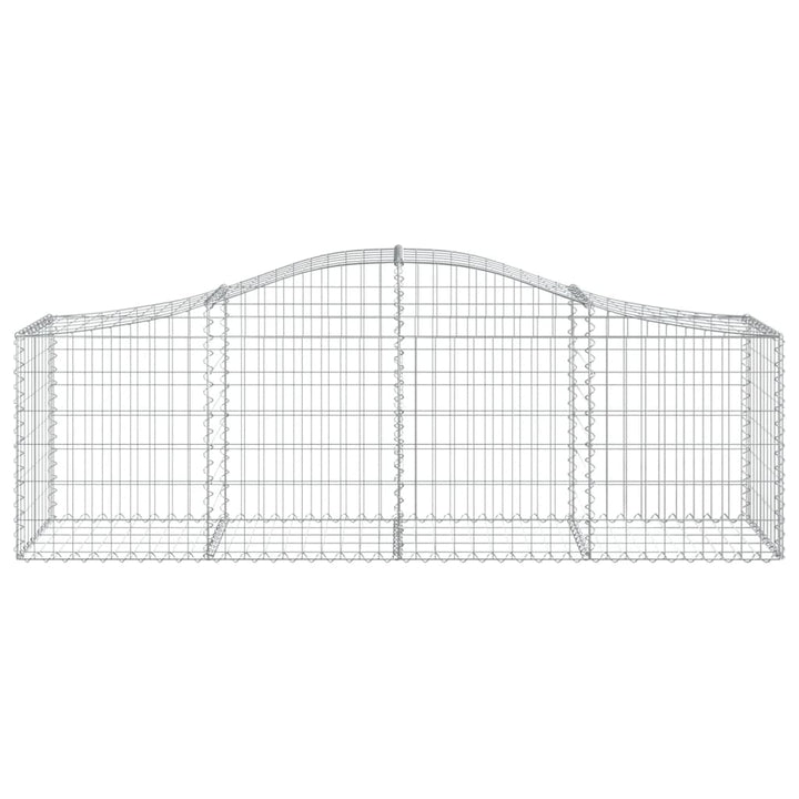 buede gabionkurve 11 stk. 200x50x60/80 cm galvaniseret jern
