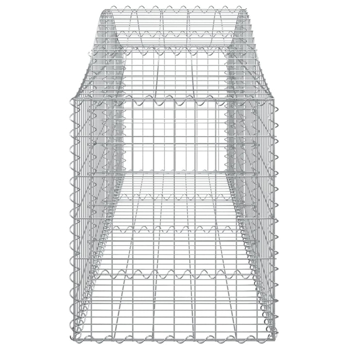 buede gabionkurve 20 stk. 200x50x60/80 cm galvaniseret jern