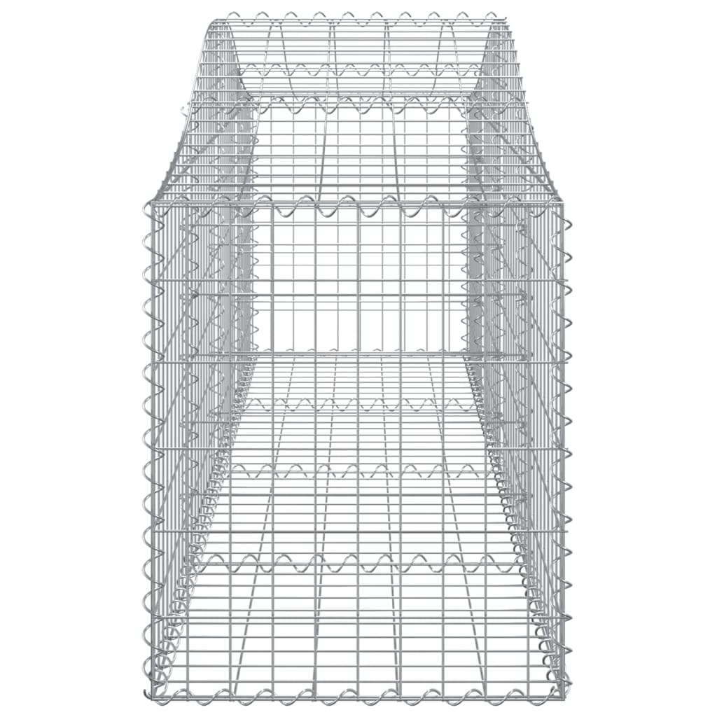 buede gabionkurve 50 stk. 200x50x60/80 cm galvaniseret jern