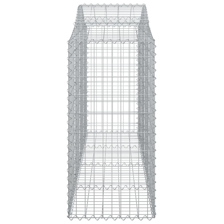 buede gabionkurve 20 stk. 200x50x100/120 cm galvaniseret jern