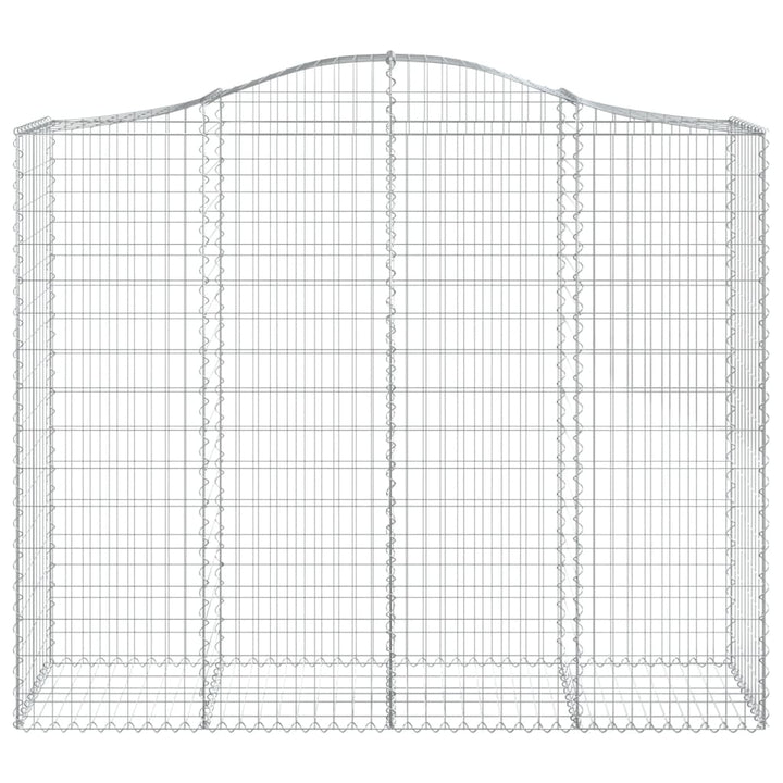 buede gabionkurve 13 stk. 200x50x160/180 cm galvaniseret jern