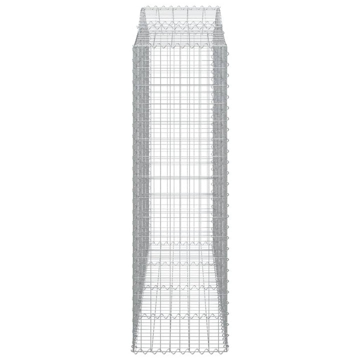 buede gabionkurve 13 stk. 200x50x160/180 cm galvaniseret jern