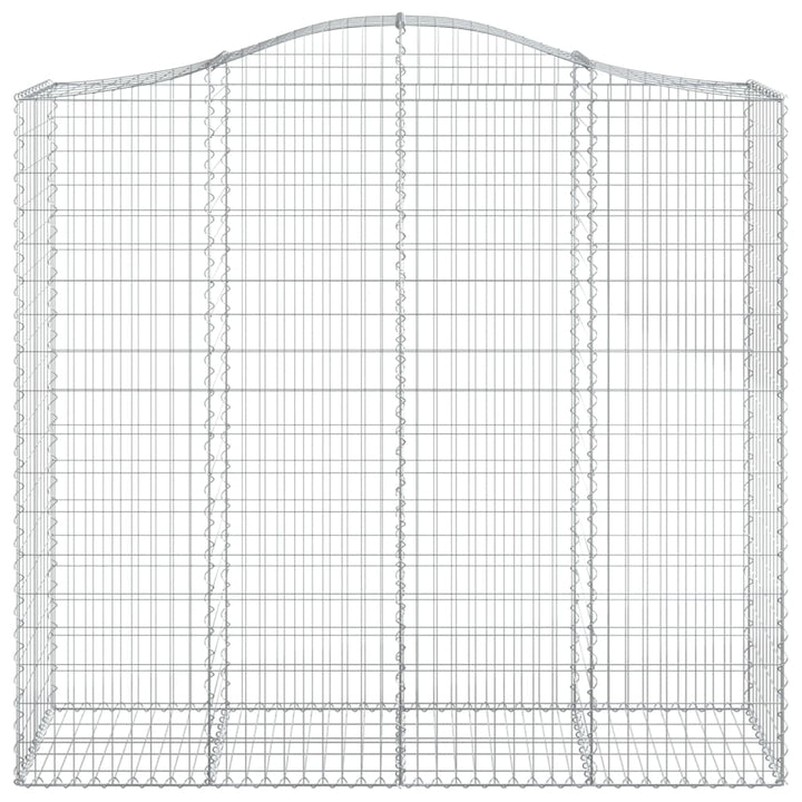 buede gabionkurve 3 stk. 200x50x180/200 cm galvaniseret jern