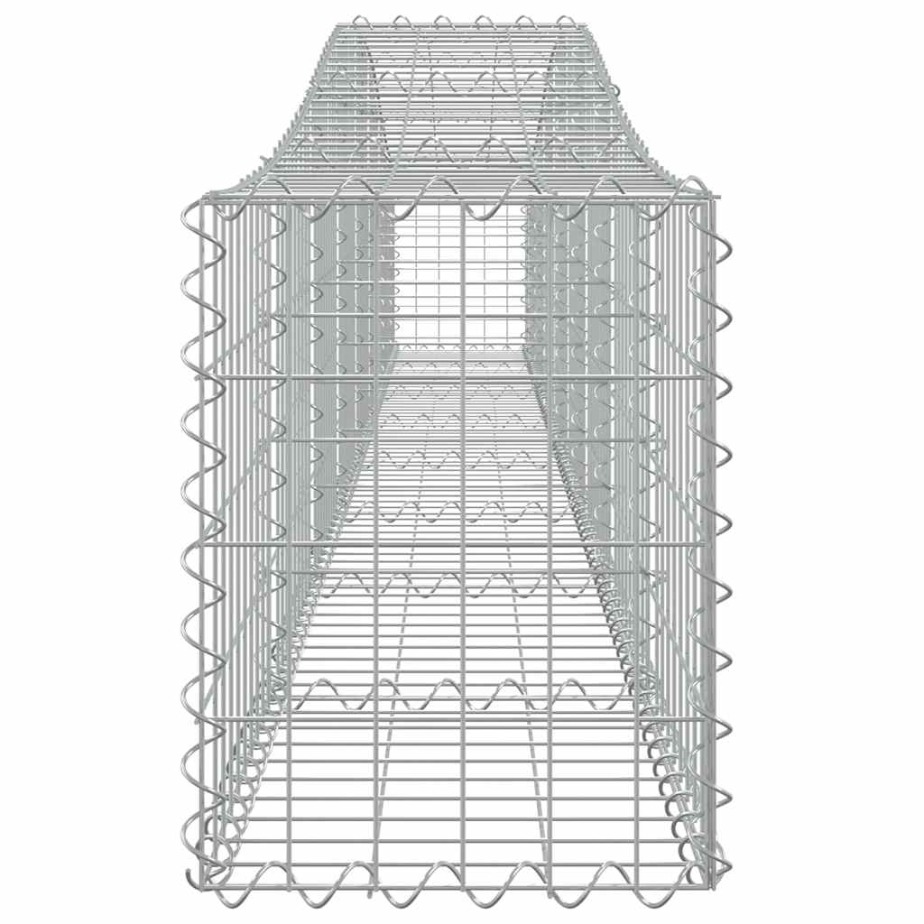 buede gabionkurve 9 stk. 400x30x40/60 cm galvaniseret jern