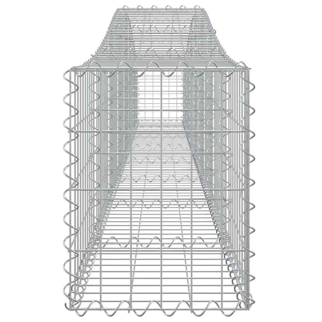 buede gabionkurve 10 stk. 400x30x40/60 cm galvaniseret jern