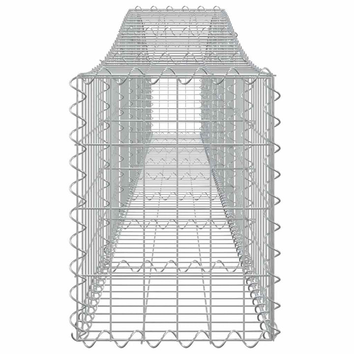 buede gabionkurve 10 stk. 400x30x40/60 cm galvaniseret jern