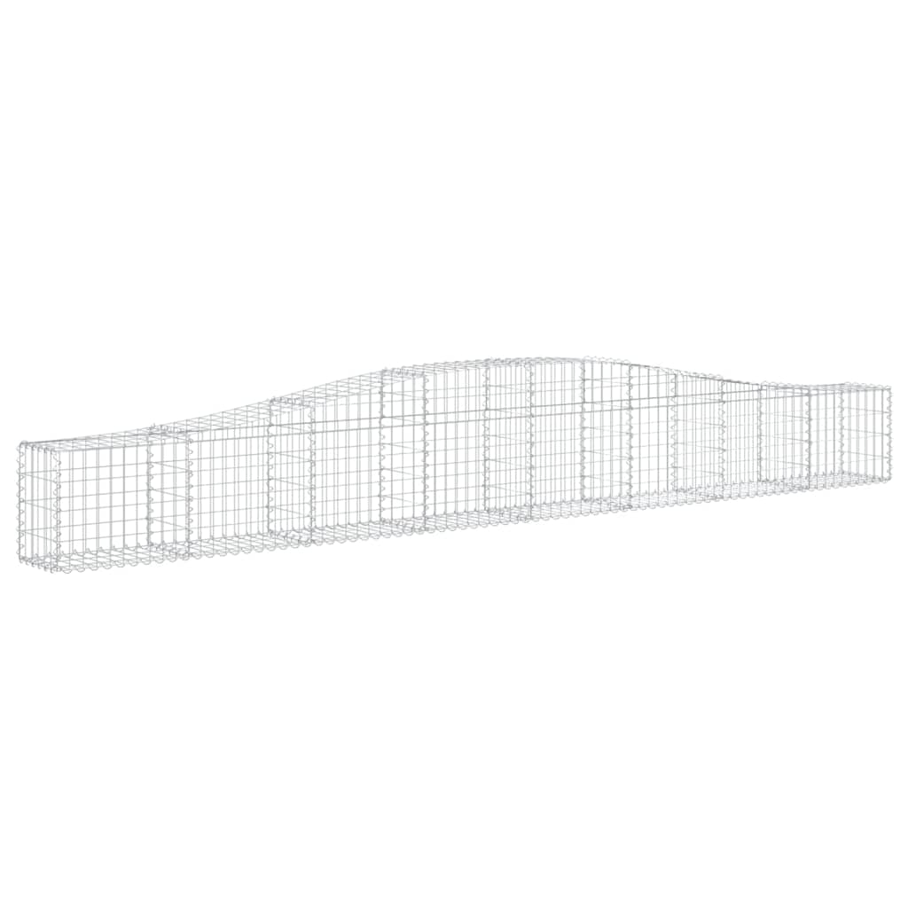 buede gabionkurve 20 stk. 400x30x40/60 cm galvaniseret jern
