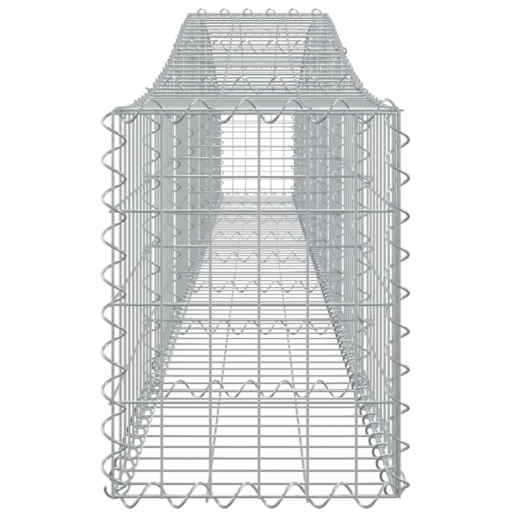 buede gabionkurve 20 stk. 400x30x40/60 cm galvaniseret jern