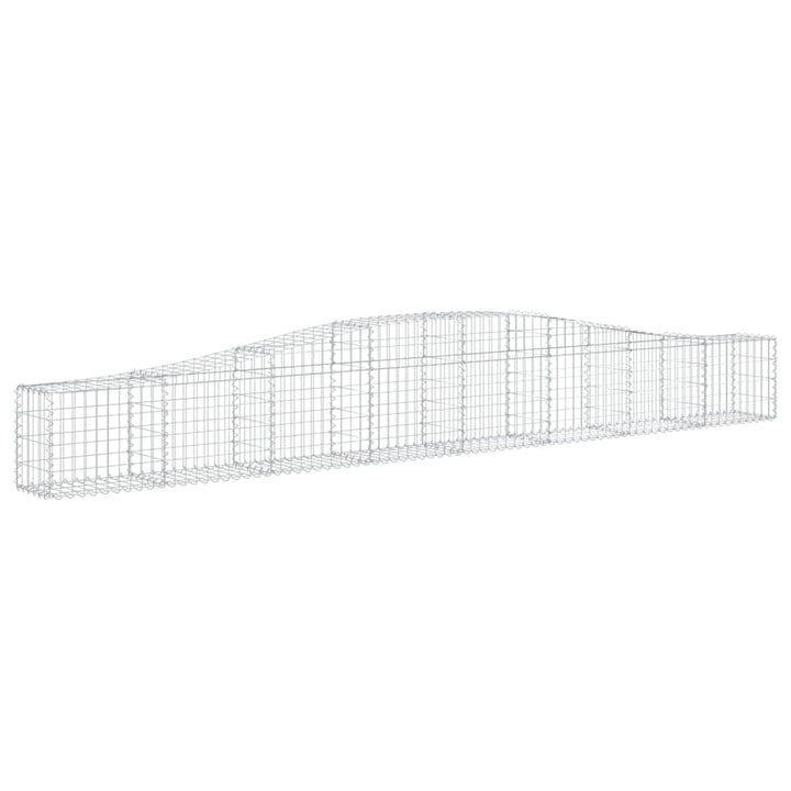 buede gabionkurve 25 stk. 400x30x40/60 cm galvaniseret jern