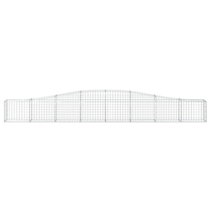 buede gabionkurve 25 stk. 400x30x40/60 cm galvaniseret jern