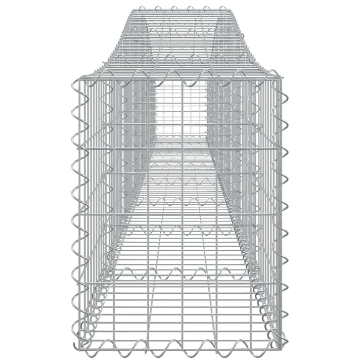 buede gabionkurve 25 stk. 400x30x40/60 cm galvaniseret jern
