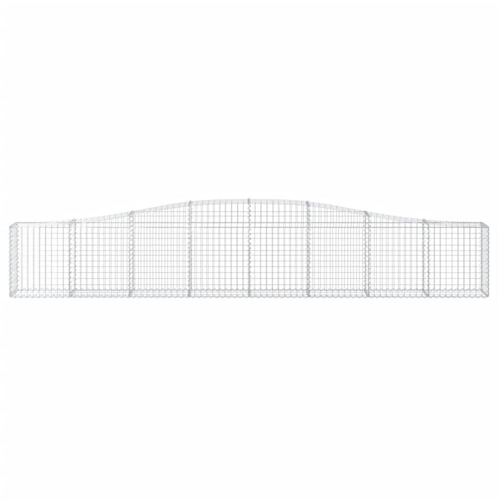 buede gabionkurve 5 stk. 400x30x60/80 cm galvaniseret jern