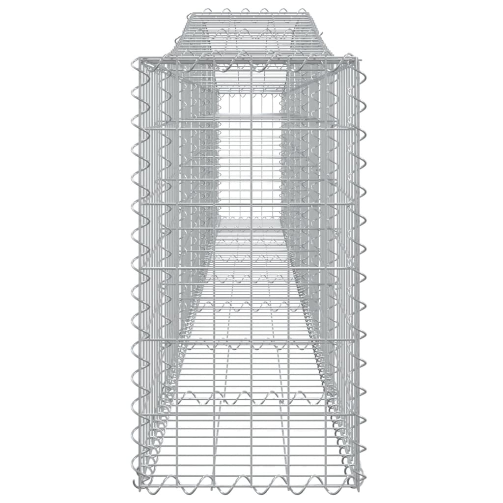 buede gabionkurve 20 stk. 400x30x60/80 cm galvaniseret jern
