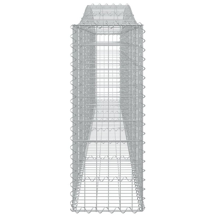 buede gabionkurve 25 stk. 400x30x80/100 cm galvaniseret jern